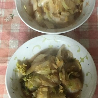 白菜と生姜の酢炒め（低糖質）